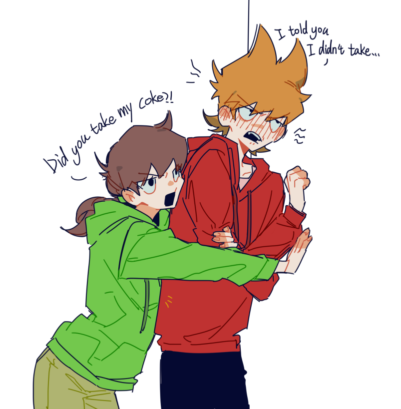 1boy, 1girl, against_wall, annoyed, antenna_hair, black_eyes, black_mouth, black_pants