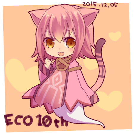 1girl, animal_ears, anniversary, cat_ears, cat_girl, cat_tail, dated, dress