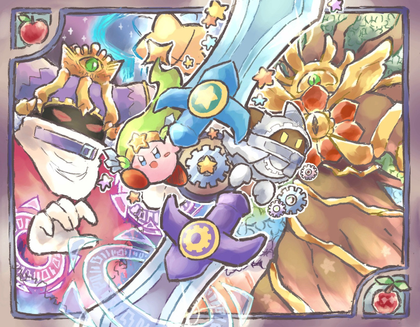 apple, blush_stickers, colored_skin, crown, food, fruit, gem_apple, gloves