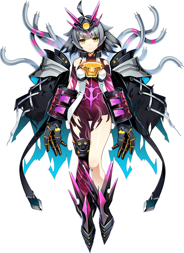 1girl, ahoge, artist_request, black_jacket, cable, chest_strap, closed_mouth, duel_masters