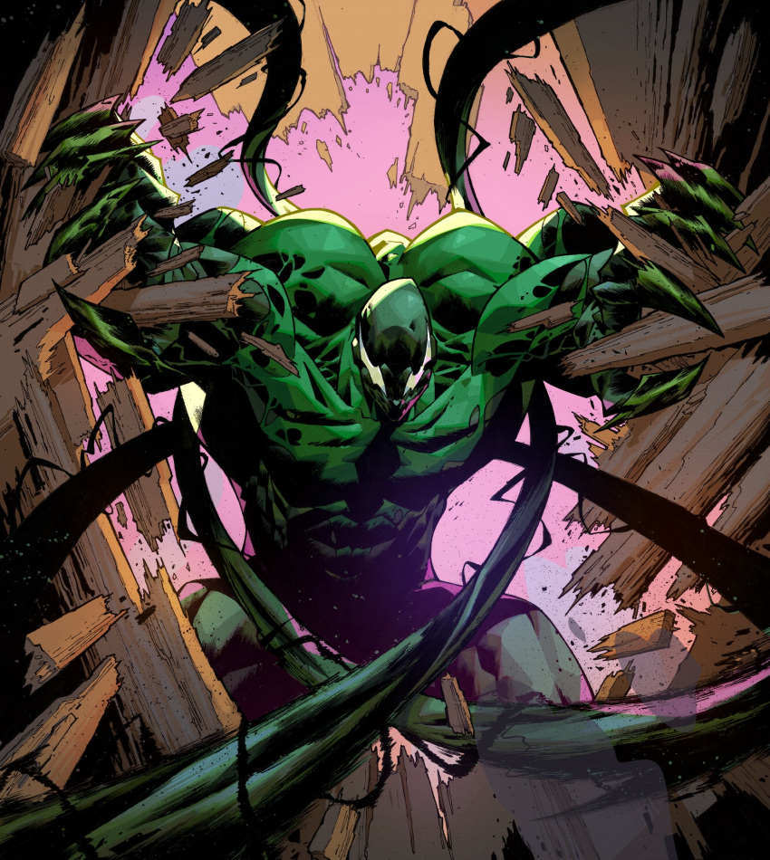 bodysuit, finger_claws, highres, lasher_(marvel), leo_chiola, male_focus, marvel, marvel_snap