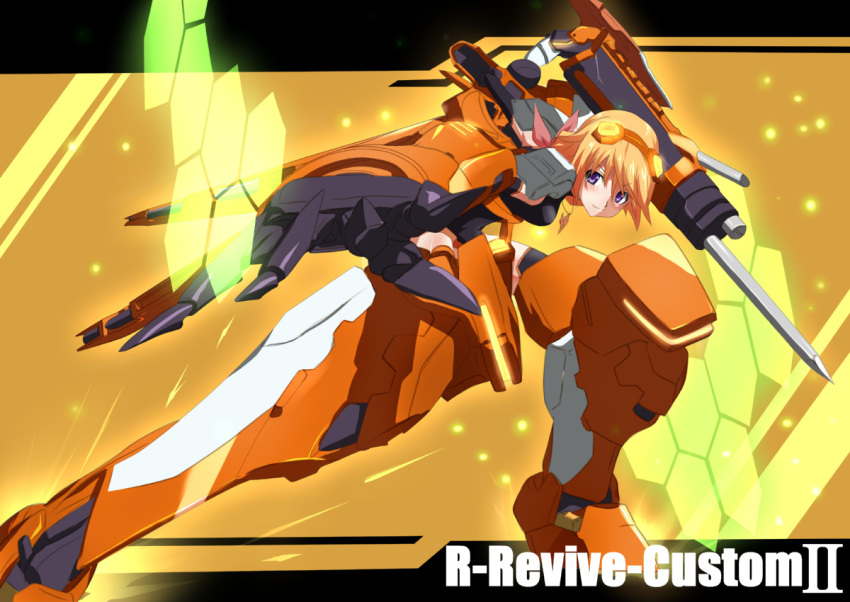 bodysuit, charlotte_dunois, infinite_stratos, mecha_musume, miyabi_(miura105), pilot_suit, rafale_revive_custom_ii, solo