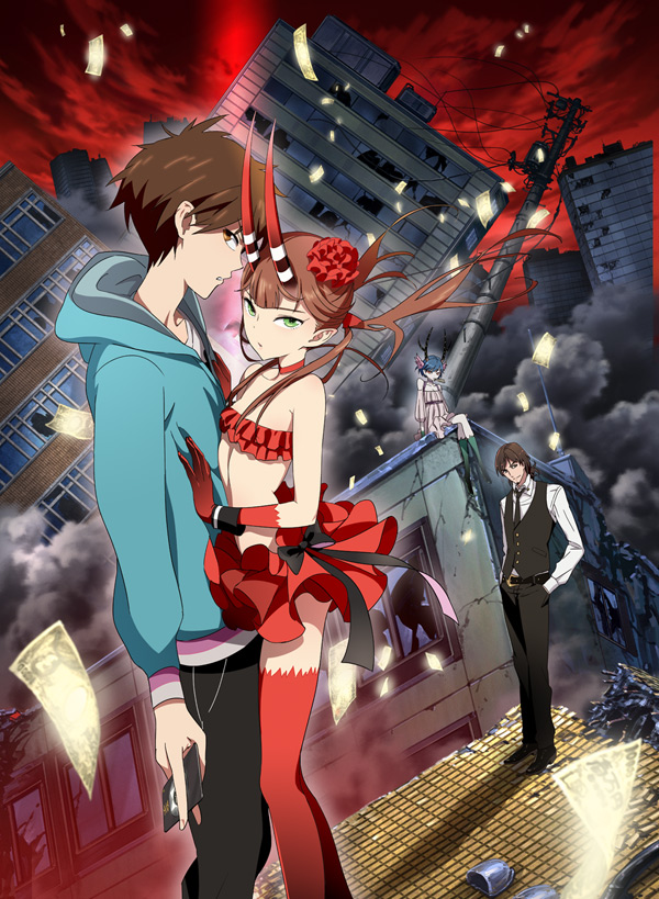 antlers, artist_request, c_(control), c_the_money_of_soul_and_possibility_control, head_wings, horns, mashu, mashu_(control), mikuni_souichirou, monster_girl, official_art, q_(c), q_(control), thighhighs, yoga_kimimaro