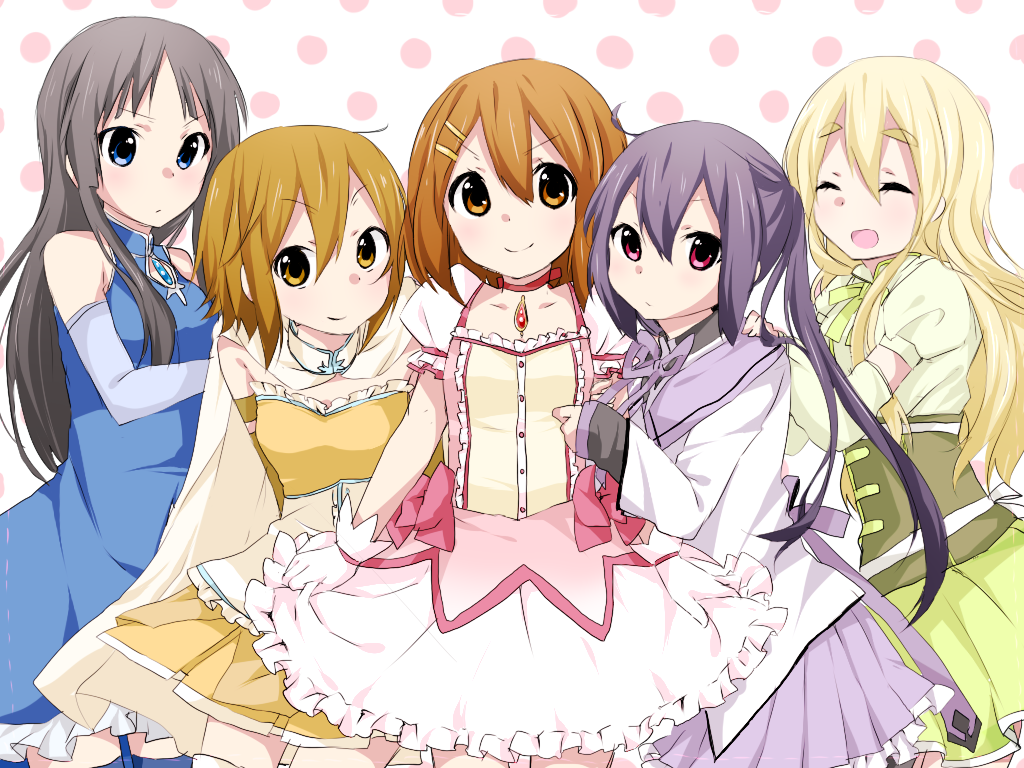 akemi_homura_(cosplay), akiyama_mio, alternate_color, bad_id, cosplay, hirasawa_yui, k-on!, kaname_madoka