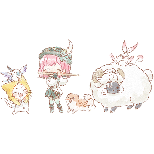 >_<, 1girl, ^_^, afterimage, ahoge, ambird_(infinity_nikki), animal, animal_on_head