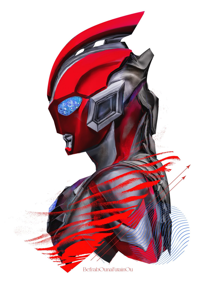 1boy, alien, armor, arms_at_sides, artist_name, blue_eyes, breastplate, color_timer