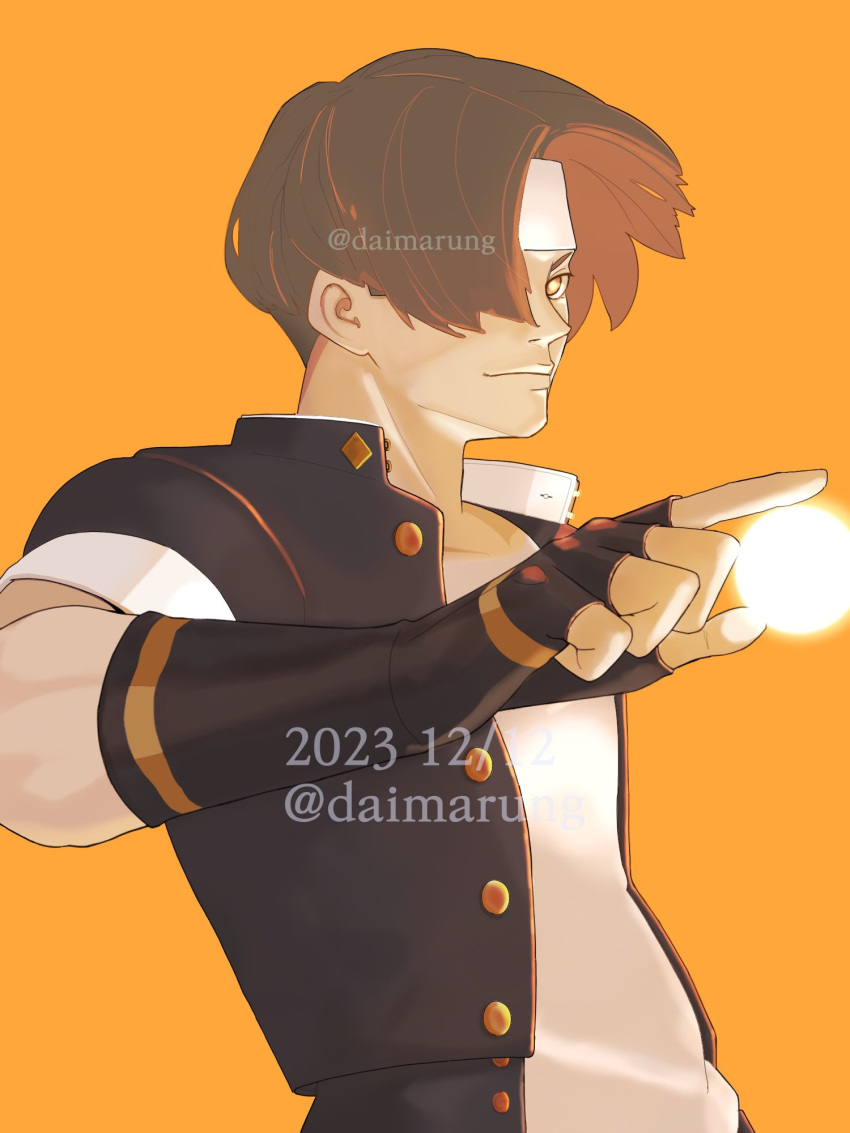 1boy, black_gloves, black_jacket, brown_eyes, brown_hair, closed_mouth, daimaru_(s29y2c), dated