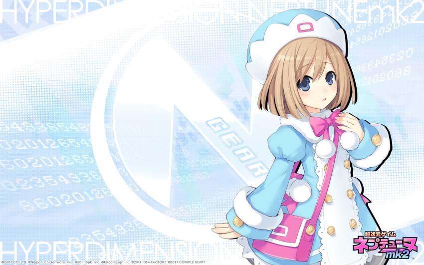 1girl, hyperdimension_neptunia_mk2, jpeg_artifacts, rom_(neptune_series), tsunako