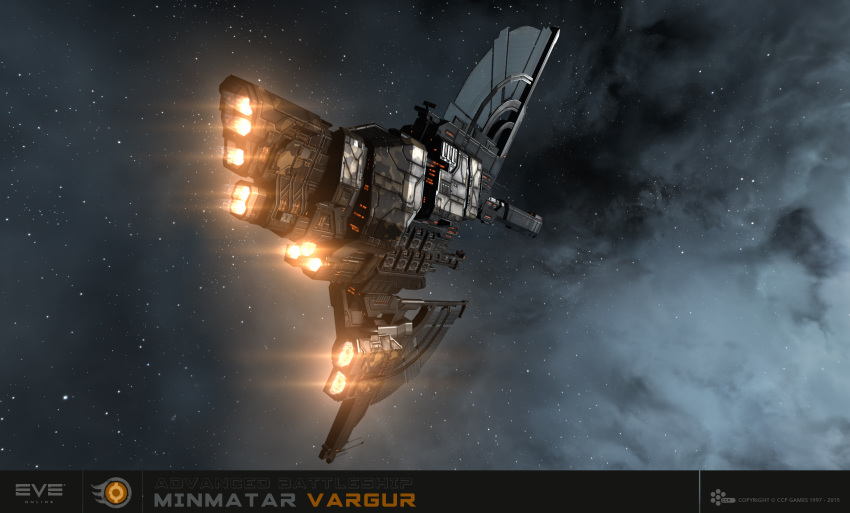 3d, absurdres, advanced_ship_(eve_online), battleship_(eve_online), boundless_creation_(eve_online), camouflage, clouds, combat_ship_(eve_online)