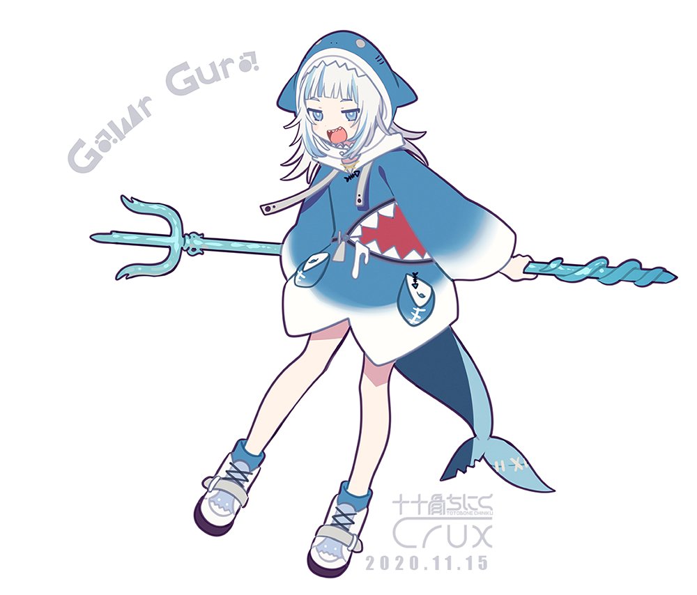 1girl, animal_hood, artist_name, blue_eyes, blue_hair, blue_hoodie, blunt_bangs, boots