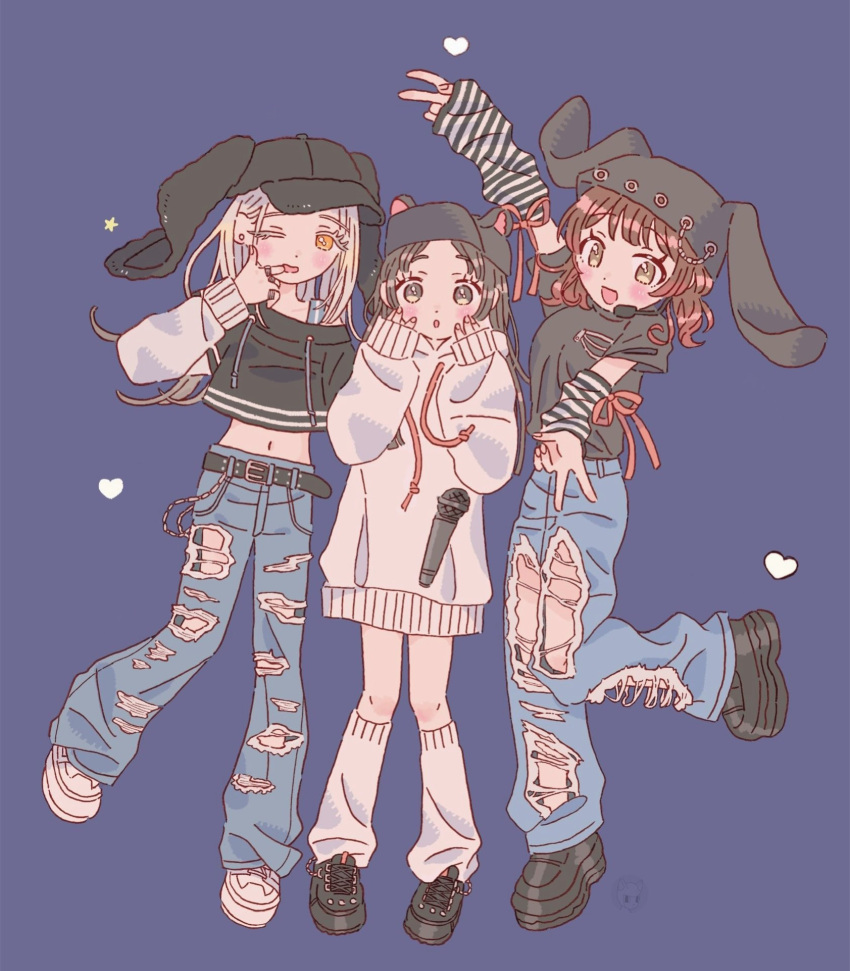 animal_ears, animal_hat, arm_warmers, black_hat, black_shoes, blush, bouryoku_hantai, bra_strap