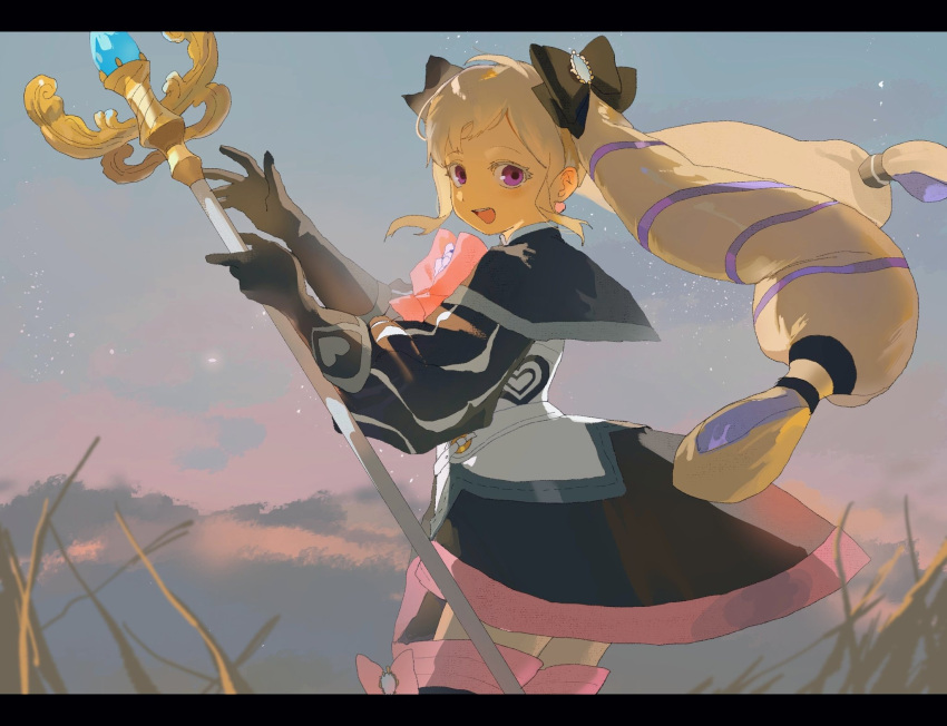 1girl, aristocratic_clothes, aziemblemfates, blonde_hair, bow, drill_hair, elise_(fire_emblem), fire_emblem
