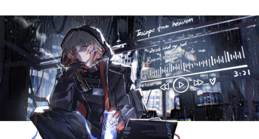 1boy, absurdres, black_jacket, black_pants, black_shirt, blonde_hair, blue_gemstone, braid
