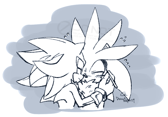 2boys, 3582y, animal_ears, animal_nose, applying_another's_makeup, applying_makeup, closed_eyes, commentary_request