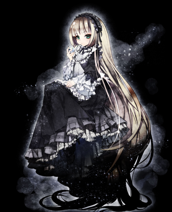 black, blonde_hair, frills, gosick, gothic_lolita, hairband, hetaraion, lolita_fashion