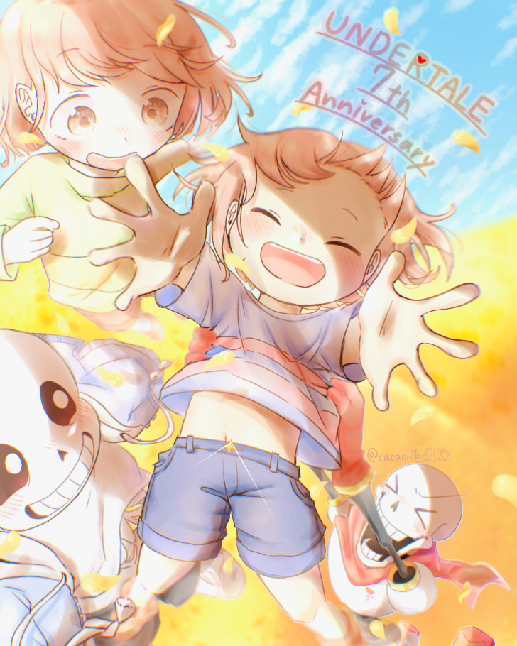 >o<, 2022, 2boys, 2d, 2others, ambiguous_gender, anniversary, armor
