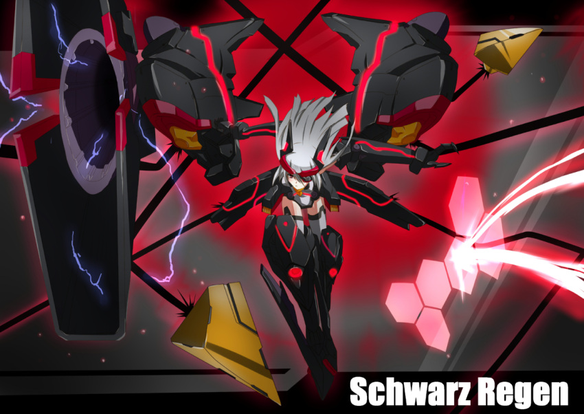 bodysuit, eyepatch, grey_hair, infinite_stratos, laura_bodewig, mecha_musume, miyabi_(miura105), pilot_suit