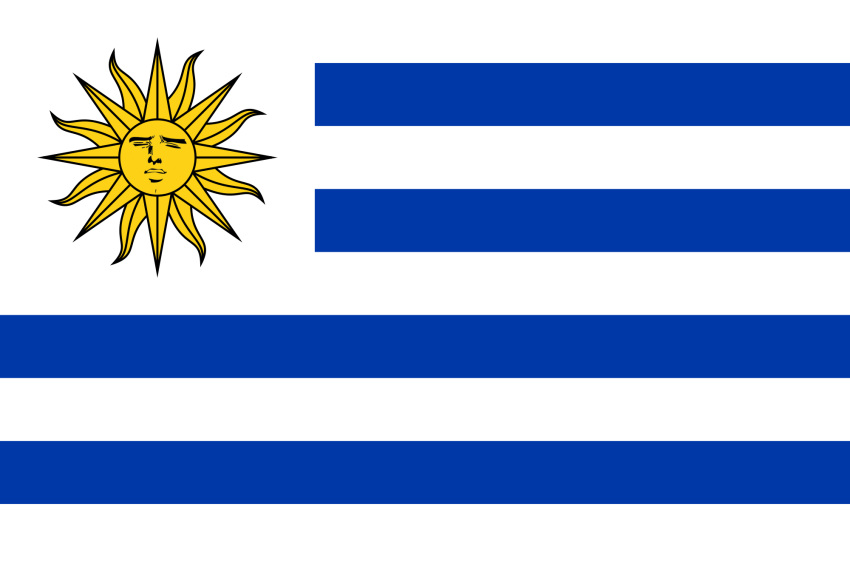 abe_takakazu, closed_eyes, eyes_closed, flag, highres, kuso_miso_technique, male, uruguay