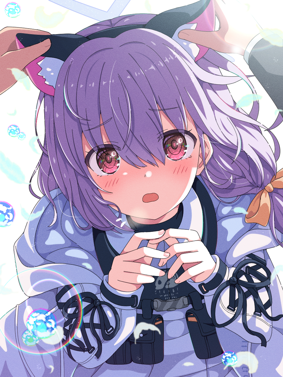 1girl, animal_ears, atsuko_(blue_archive), blue_archive, blush, cat_ears, halo, highres