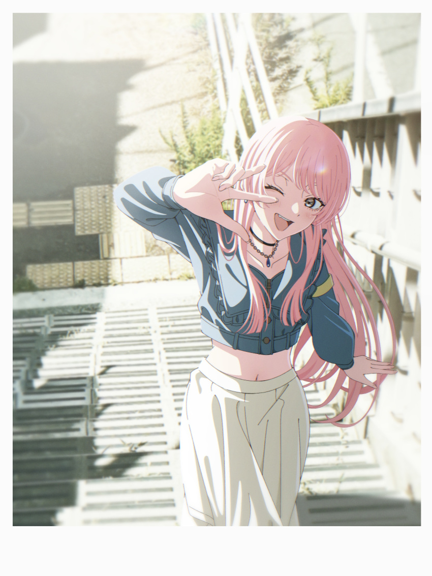 1girl, absurdres, bang_dream!, bang_dream!_it's_mygo!!!!!, black_choker, blue_jacket, chihaya_anon, choker