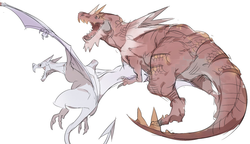 aerodactyl, claws, dinosaur, fangs, full_body, highres, no_humans, open_mouth
