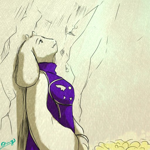 1girl, 2017, 2d, animal_ears, anthro, artist_name, delta_rune_(symbol), delta_rune_print, digital_media, droopy_ears, fangs, female, female_only, floppy_ears, furry, furry_female, goat, goat_ears, goat_girl, goat_horns, horns, long_sleeves, looking_up, mammal, monster, monster_girl, own_hands_together, purple_robe, robe, simple_background, solo, toriel, twitter_username, undertale, upper_body, utdr_(toby_fox), wage3, white_background, white_fur, white_horns