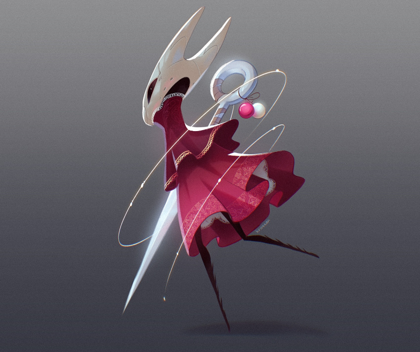 1girl, arthropod_girl, artist_name, black_eyes, black_skin, cloak, colored_skin, full_body