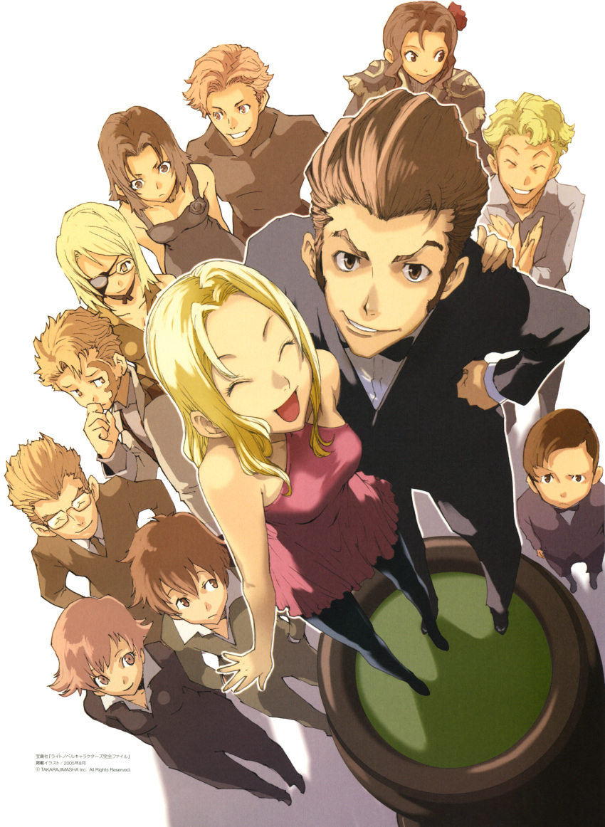 6+boys, 6+girls, baccano!, blonde_hair, brown_eyes, brown_hair, chane_laforet, claire_stanfield