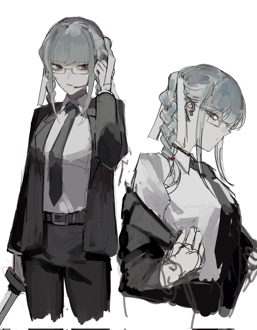 1girl, alternate_costume, braid, commentary_request, cropped_legs, cropped_torso, danganronpa_(series), danganronpa_2:_goodbye_despair