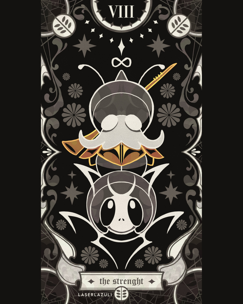 1boy, absurdres, antennae, armor, arthropod_boy, artist_name, black_skin, bug