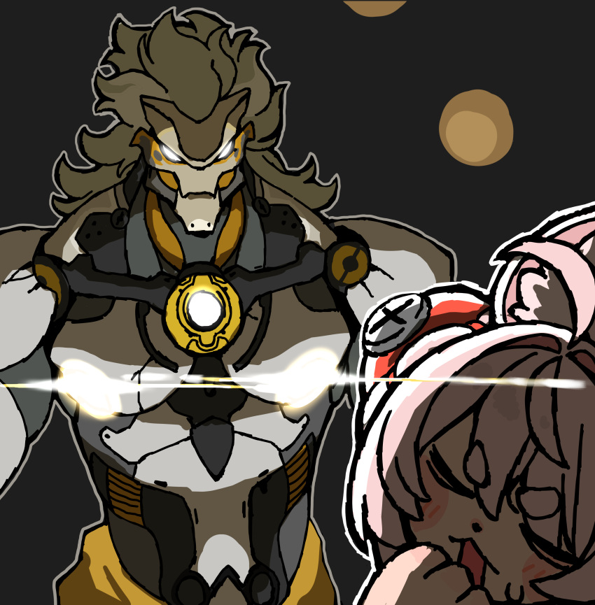 1boy, 1girl, absurdres, andii_(anzai_teachco), animal_ears, banyue_(zenless_zone_zero), closed_eyes, commentary_request