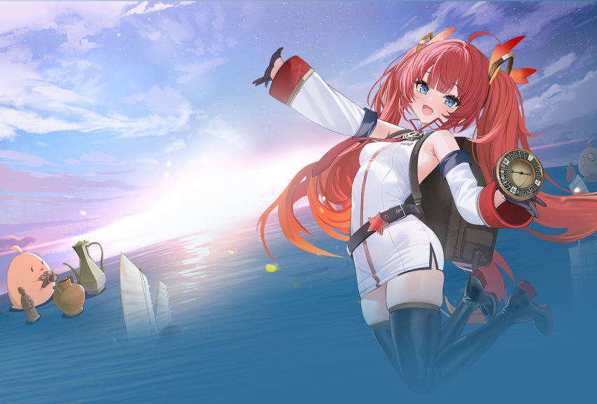 azur_lane, bad_source, blue_eyes, breasts, dawn, fu_shun_(azur_lane), highres, looking_at_viewer