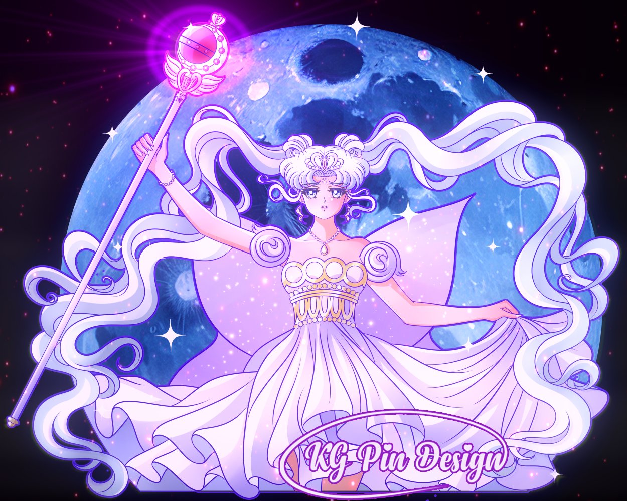 1girl, bare_shoulders, bishoujo_senshi_sailor_moon, blue_eyes, bracelet, collarbone, crescent, crescent_facial_mark