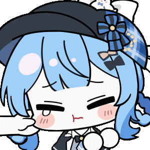 1girl, 1other, :t, animated, animated_gif, artist_collaboration, black_capelet, black_hat