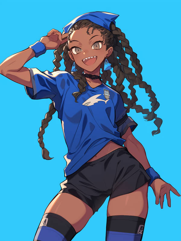 1girl, 2026_fifa_world_cup, cape_verde, non-web_source, sanchez1334original, tan