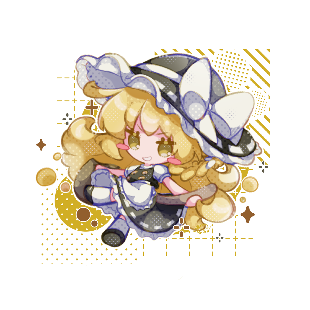 1girl, black_dress, black_shoes, blonde_hair, blush, chibi, chibi_only, dress