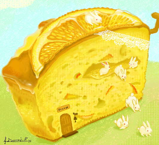 :x, albino, bread, bunny, door, doorbell, food, fruit