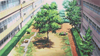 animated, animated_gif, explosion, gif, lowres, missile, nichijou, sasahara_koujirou, tragedy, tree