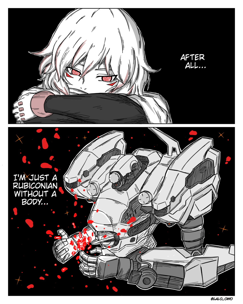 1boy, 1girl, 621_(armored_core_vi), absurdres, armored_core, armored_core_vi:_fires_of_rubicon, ayre_(armored_core_vi), highres