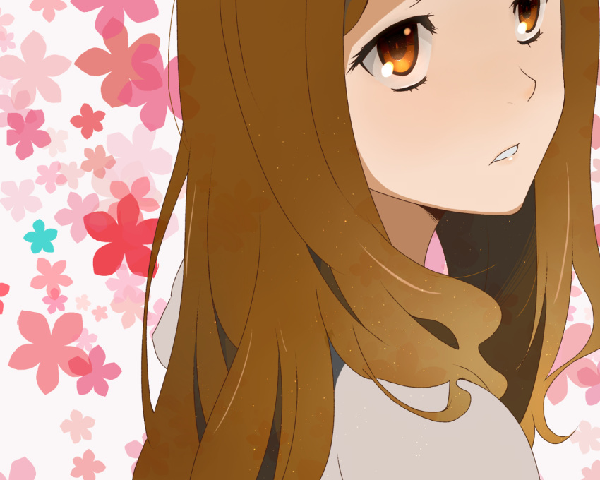 anjou_naruko, ano_hi_mita_hana_no_namae_wo_bokutachi_wa_mada_shiranai, brown_eyes, brown_hair, carlos_toshiki, face, hair_down, long_hair