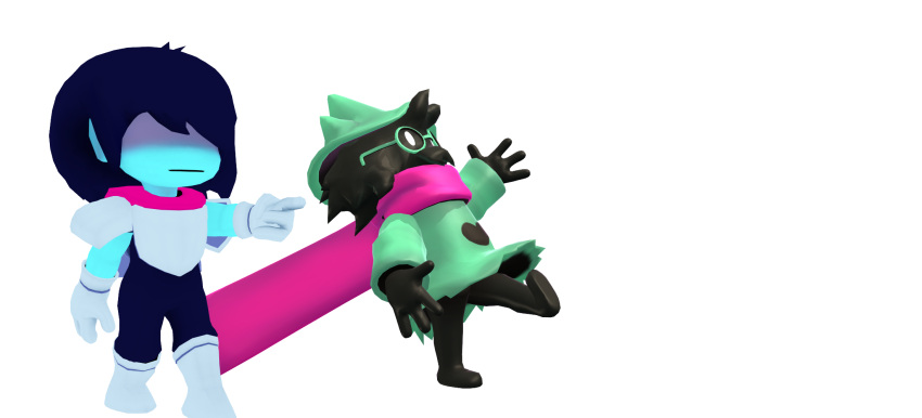 1boy, 1other, 2023, 3d, ambiguous_gender, animal_ears, anthro, armor