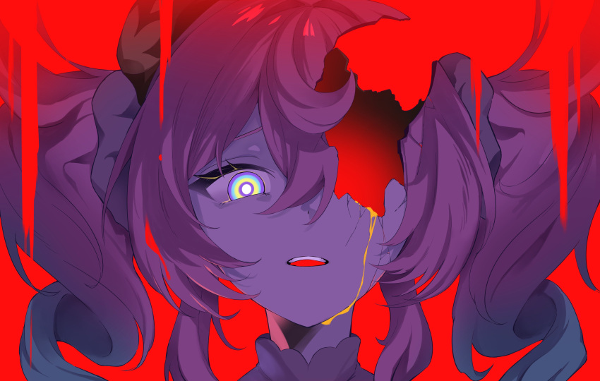 1girl, absurdres, aqua_hair, aquila_(honkai:_star_rail), commentary, drill_hair, english_commentary, gold_blood