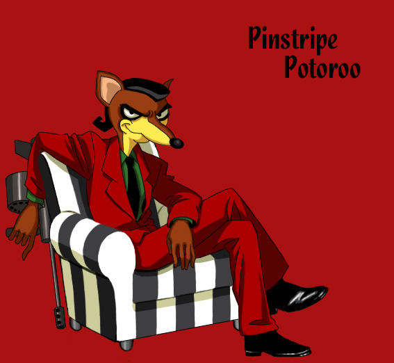 1boy, crash_bandicoot_(series), crossed_legs, furry, furry_male, gun, holding, holding_gun