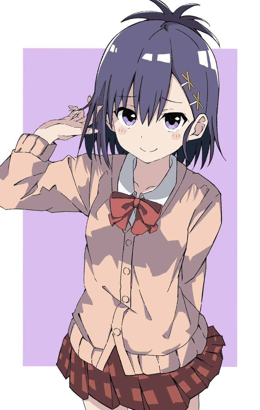 1girl, absurdres, blush, closed_mouth, commentary_request, gabriel_dropout, highres, maho_ron1