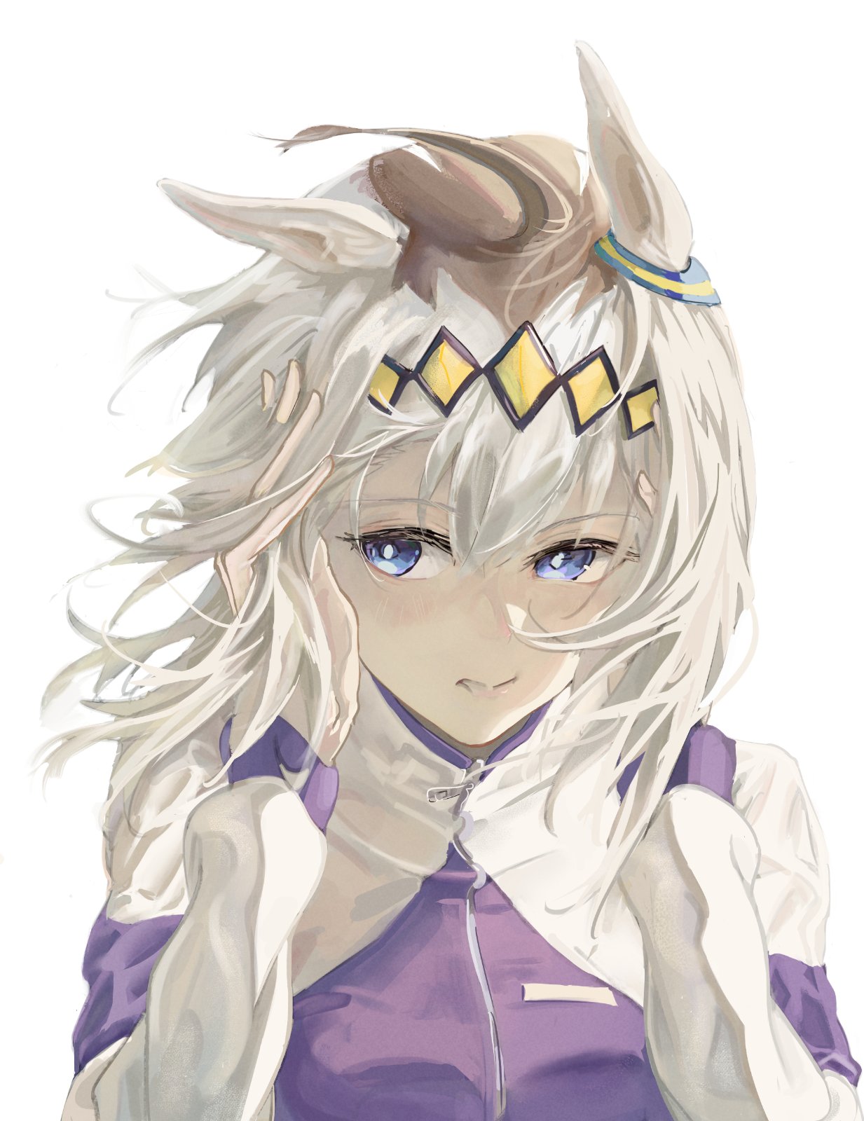 #facing, 1girl, animal_ears, blue_eyes, dybala41, facing_ahead, hairband, highres