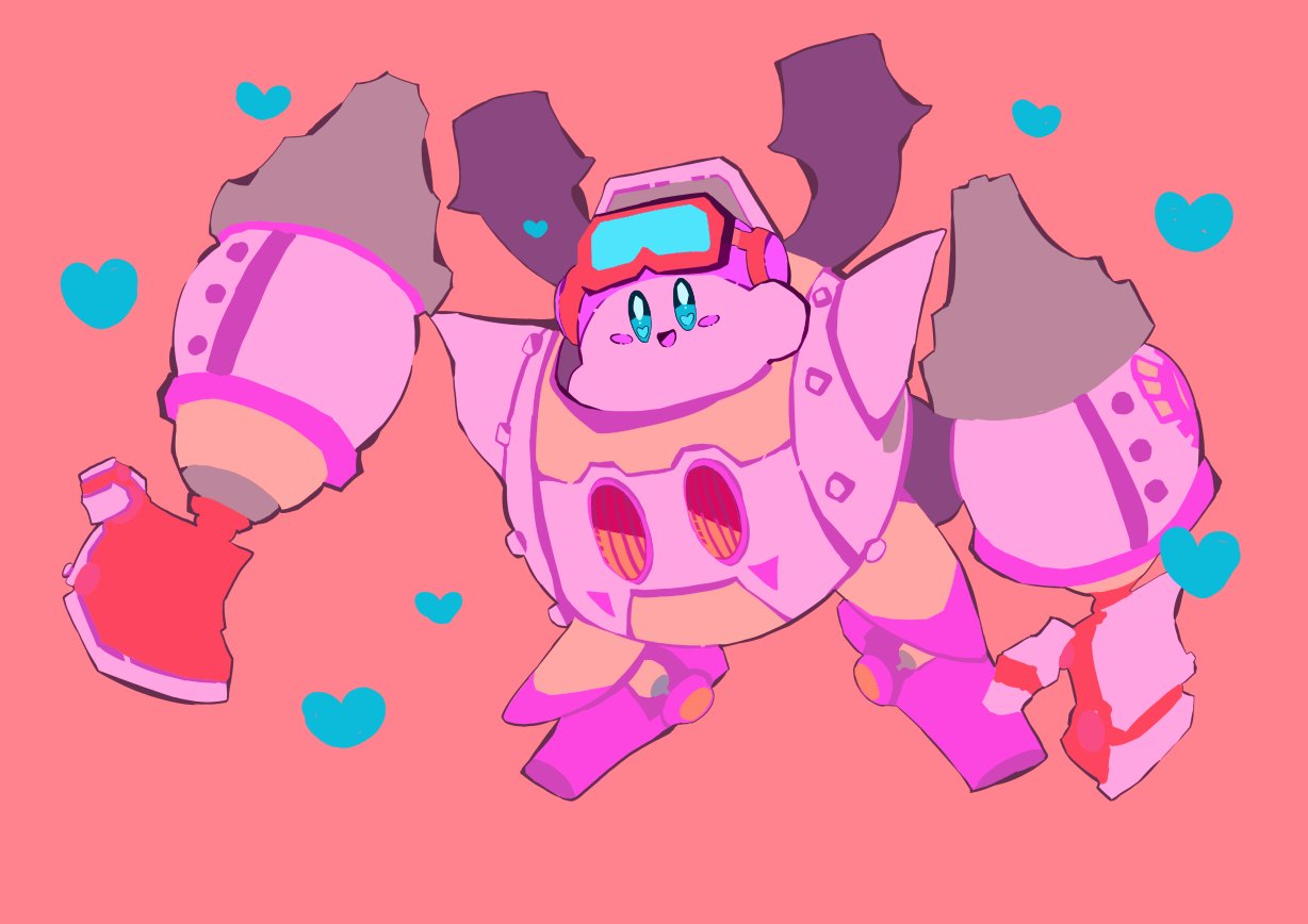 :d, blue_eyes, blush_stickers, colored_skin, full_body, goggles, goggles_on_head, heart