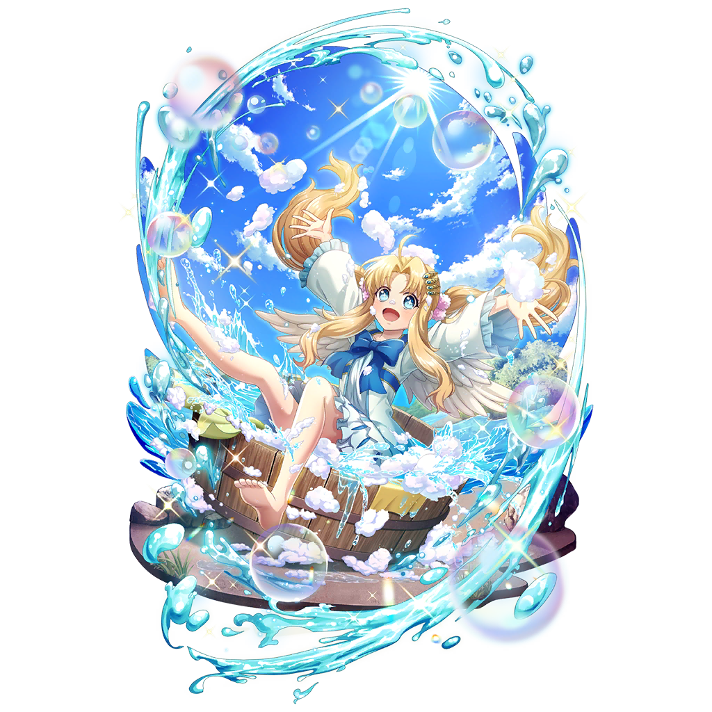 1girl, :d, arms_up, artist_request, bare_legs, barefoot, bird_girl, bird_wings