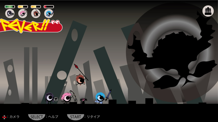 artist_request, bad_id, fake_screenshot, kaname_madoka, kyubey, mahou_shoujo_madoka_magica, miki_sayaka, patapon