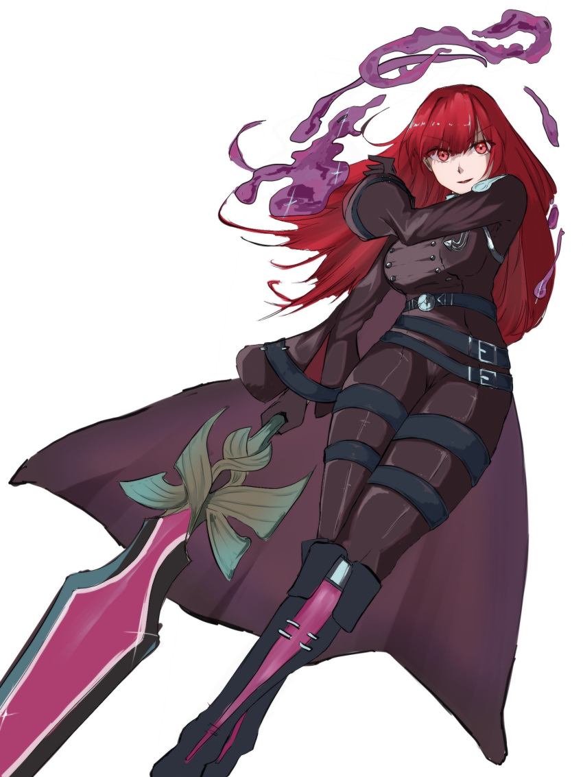 1girl, absurdres, belt, breasts, buttons, double-breasted, duel_monster, exosister_karmael