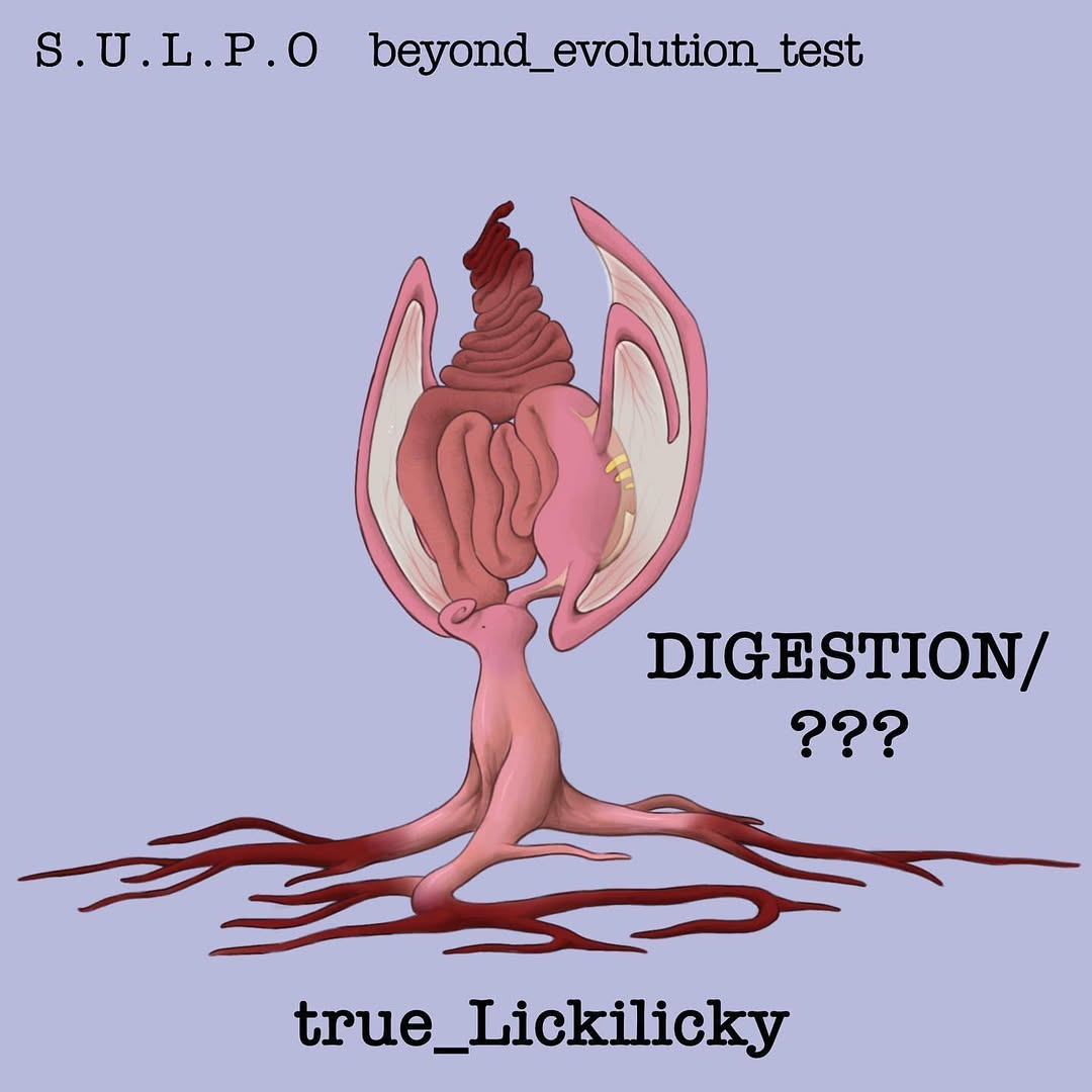 blue_background, body_horror, bub.bleazk, colored_skin, english_commentary, english_text, fakemon, full_body